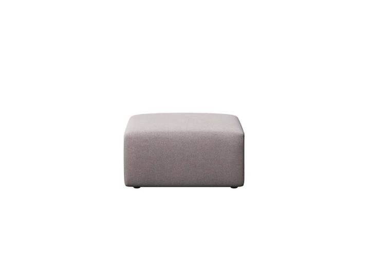 Pouf en polyester gris cendré