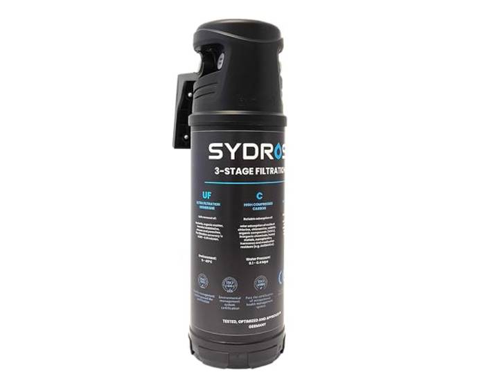 SYDROS Performance Wasserfilter - 3-Stufen-Untertischfilter für Küche Zuverlässige Filtration von Mikroplastik, Chlor, Bakterien, E. coli, Legionellen und Pilzsporen bei bis zu 20.000 Litern
