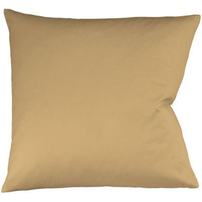 Kissenbezug FLEURESSE "Colours Mako Satin, 100% Baumwolle, mit Reißverschluss", beige (sand), B:40cm L:40cm, Mako-Satin, Mako-Satin, Kissenbezüge, Kissenbezug, Mako Satin, glänzend, glatt, Premium Qualität