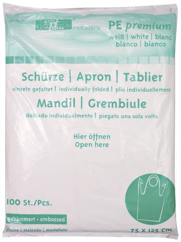 Medical care & serve 1005100 Einmal-Schürze 75x125cm VE 100 Weiß
