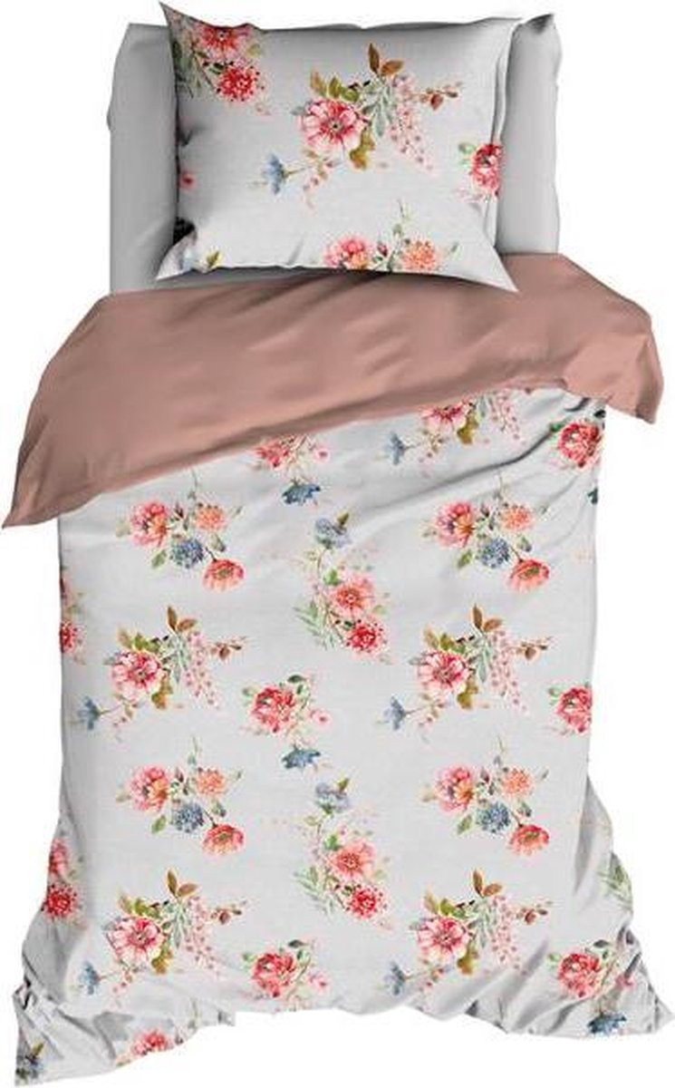 Satin d'Or Eileen Dekbedovertrek Eenpersoons Silvercloud 140x200 cm