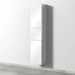 Sanipa Hochschrank „3way“ 350 × 1700 × 345 mm Anschlag links, in Weiß (glanz), Anschlag links