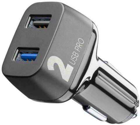 Cellular line Carregador Isqueiro Cellularline 2xUSB Pro 36W