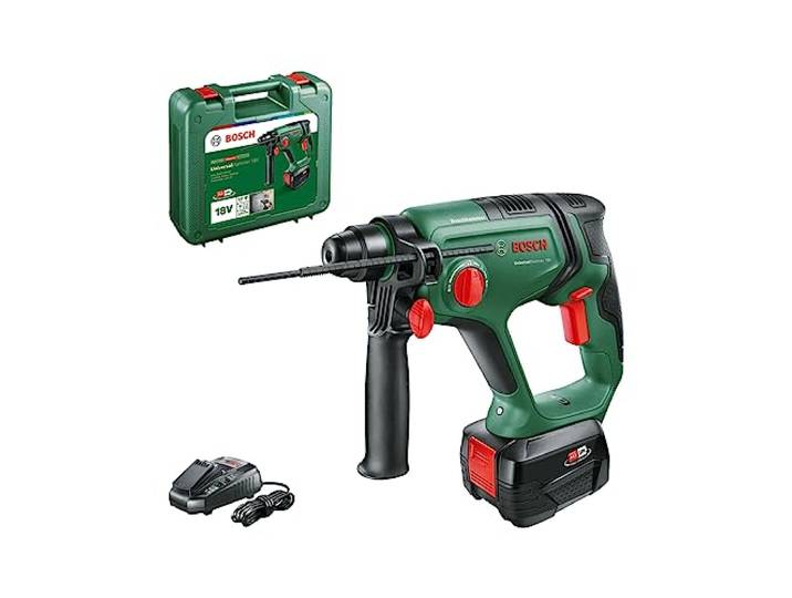 Bosch Akku-Bohrhammer UniversalHammer 18V (1x Akku 4,0 Ah; 18 Volt System; zum Bohren, Hammerbohren, Meißeln und Schrauben; im Koffer)