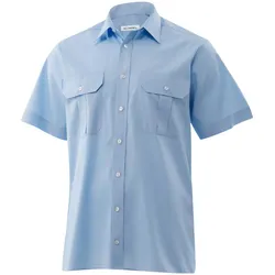 Kümmel Feuerwehr Diensthemd DAVID Ohne Schulterklappen Slim Fit kurzarm hellblau 43/44
