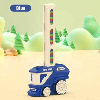 Uplift Treasures Automatic Domino Train Building Toy blue