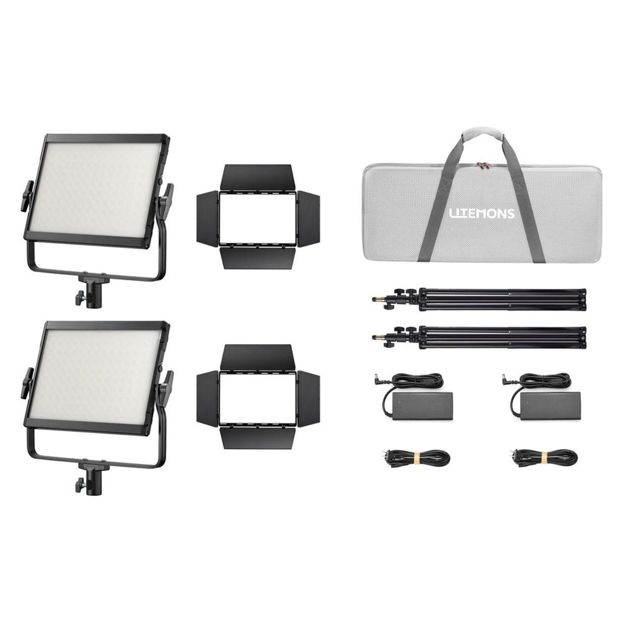 Godox LP400R K2 Black Litemons RGB LED Light Panel 2 light kit (Videoleuchte) (D299761)
