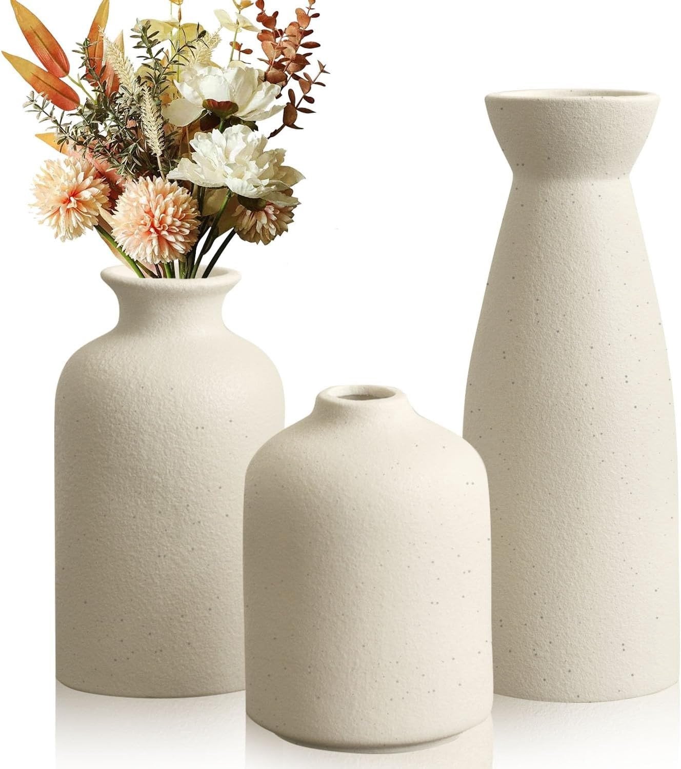 Stijlvolle beige vaas voor moderne interieurdecoratie, perfect voor bloemen en planten