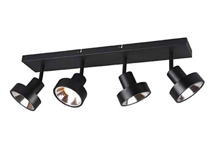 Trio Leuchten Spotlight Leon 800700432, metaal mat zwart, excl. 4x GU10