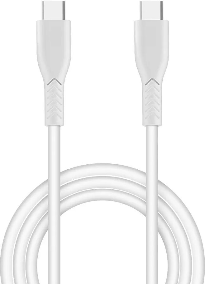 INF 60W USB-C auf USB-C Schnellladekabel für Laptops und Smartphones Weiß