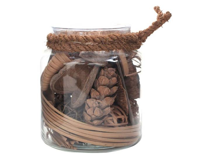 Kayoom Dekoglas, Braun, Glas, Naturmaterialien, zylindrisch, 18x20x18 cm, Dekoration, Vase, Glasvasen