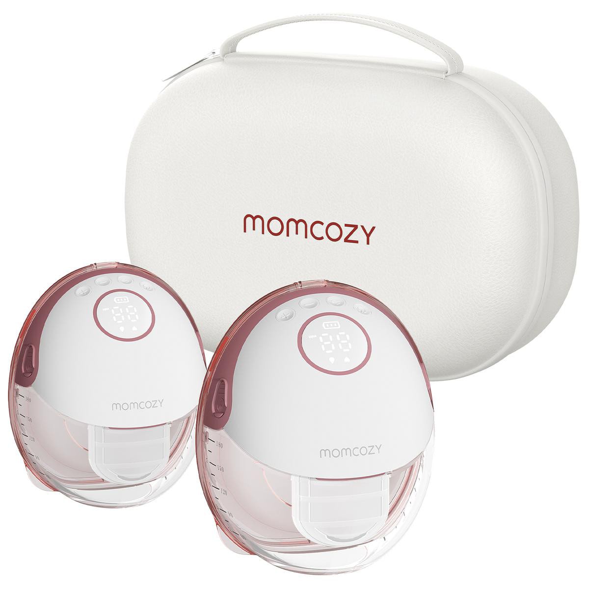 Momcozy M6 Milchpumpe, Doppel, mit Akku, Aufbewahrungsbox BP319-IR00BA-A