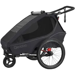 Qeridoo Fahrradanhänger Kidgoo 2, grau