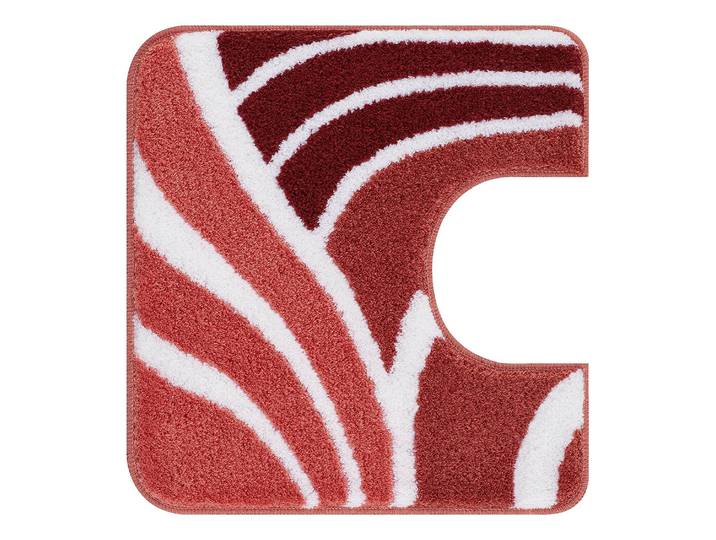 Badteppich Flame 55 x 55cm Rot/Braun/Feuerrot