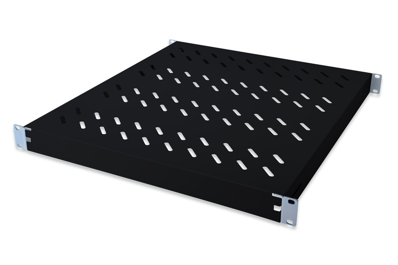 Digitus 2HE Fachboden festeinbau für 483 mm (19") Schränke 88,5x483x352 mm, schwarz