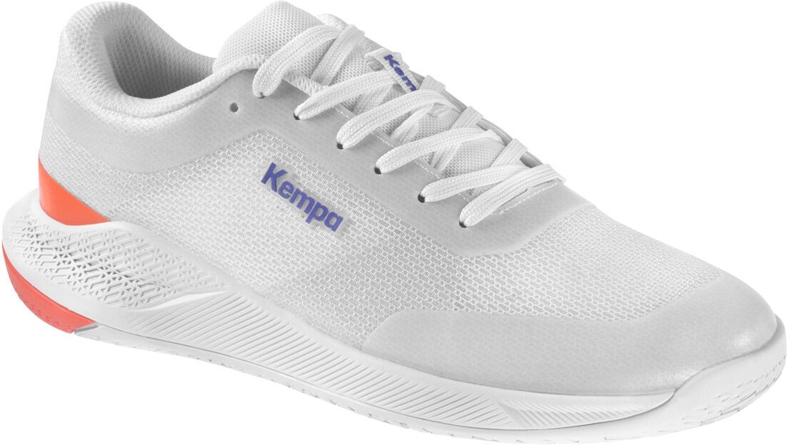 Hallenschuh KEMPA "Hallen-Sport-Schuhe Kourtfly Two W", Damen, Gr. 6, weiß (weiß, grau), Obermaterial: 100% Textilmaterial TEXMAT., Schuhe Hallenschuh