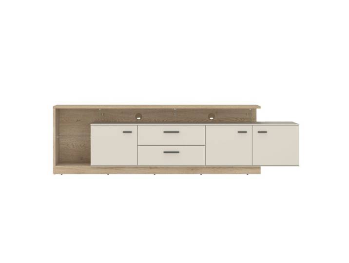 Trendstore Waleah TV-Lowboard – 3 Türen, 2 Schubladen Wohnzim
