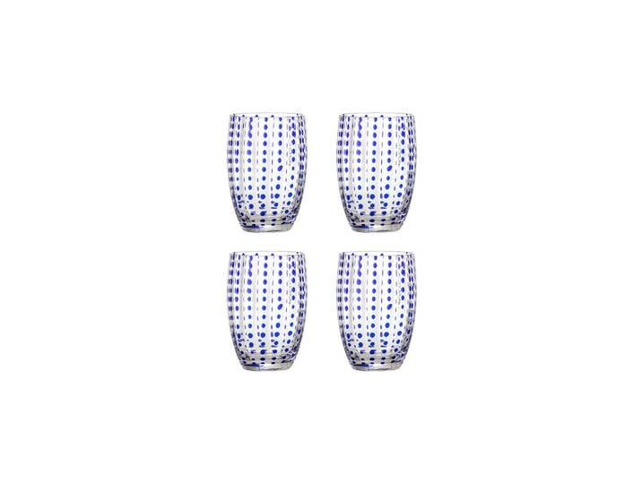 Verre à boire lot de 4 en verre bleu Brinley