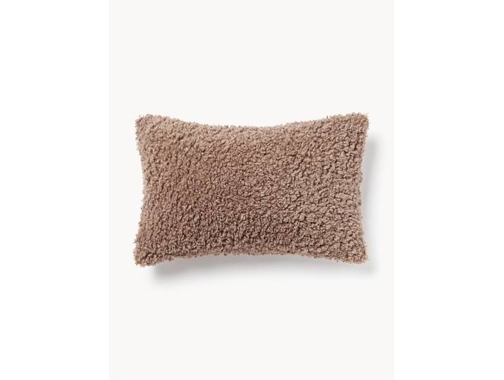 Housse de coussin en tissu peluche Dotty