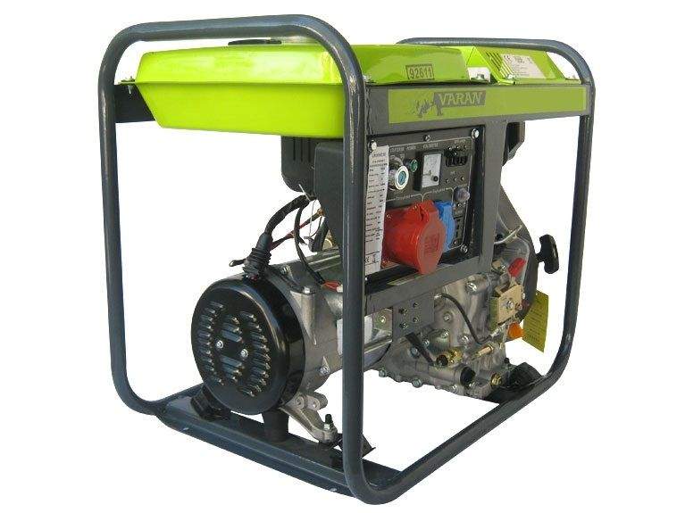 Varan Motors - 92611 STROMERZEUGER 5KVA STROMAGGREGAT 400/230V DIESEL DREIPHASEN STROMGENERATOR