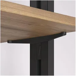 Emuca, Regal Zubehör, Kit van Beugelset voor 3 houten planken en 1 module voor Zero structuur, Zamak, Getextureerd z