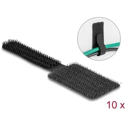 DELOCK Klett-Kabelhalter L90mmx24mm selbstklebend 10Stk. SW