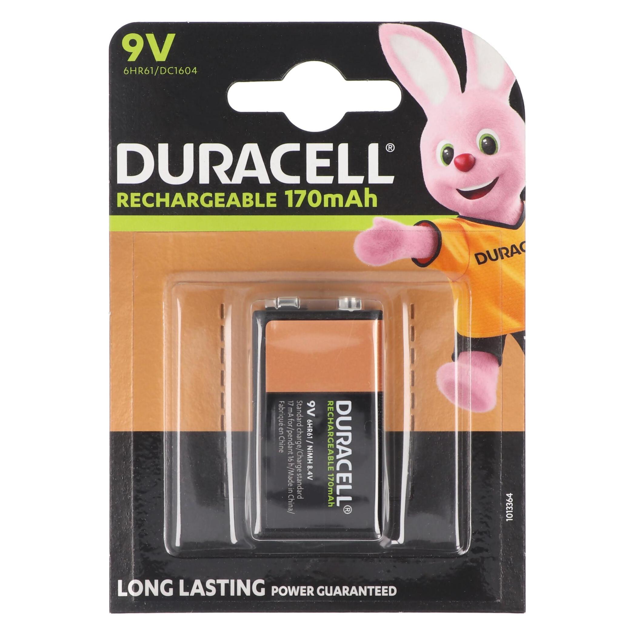 Duracell Recharge Ultra (1 Stk., 9V Block, 170 mAh) (DUR056008)
