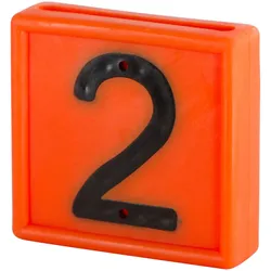 Kerbl Nummernblock, 1-stellig 10er Pack orange orange - 208462 - orange