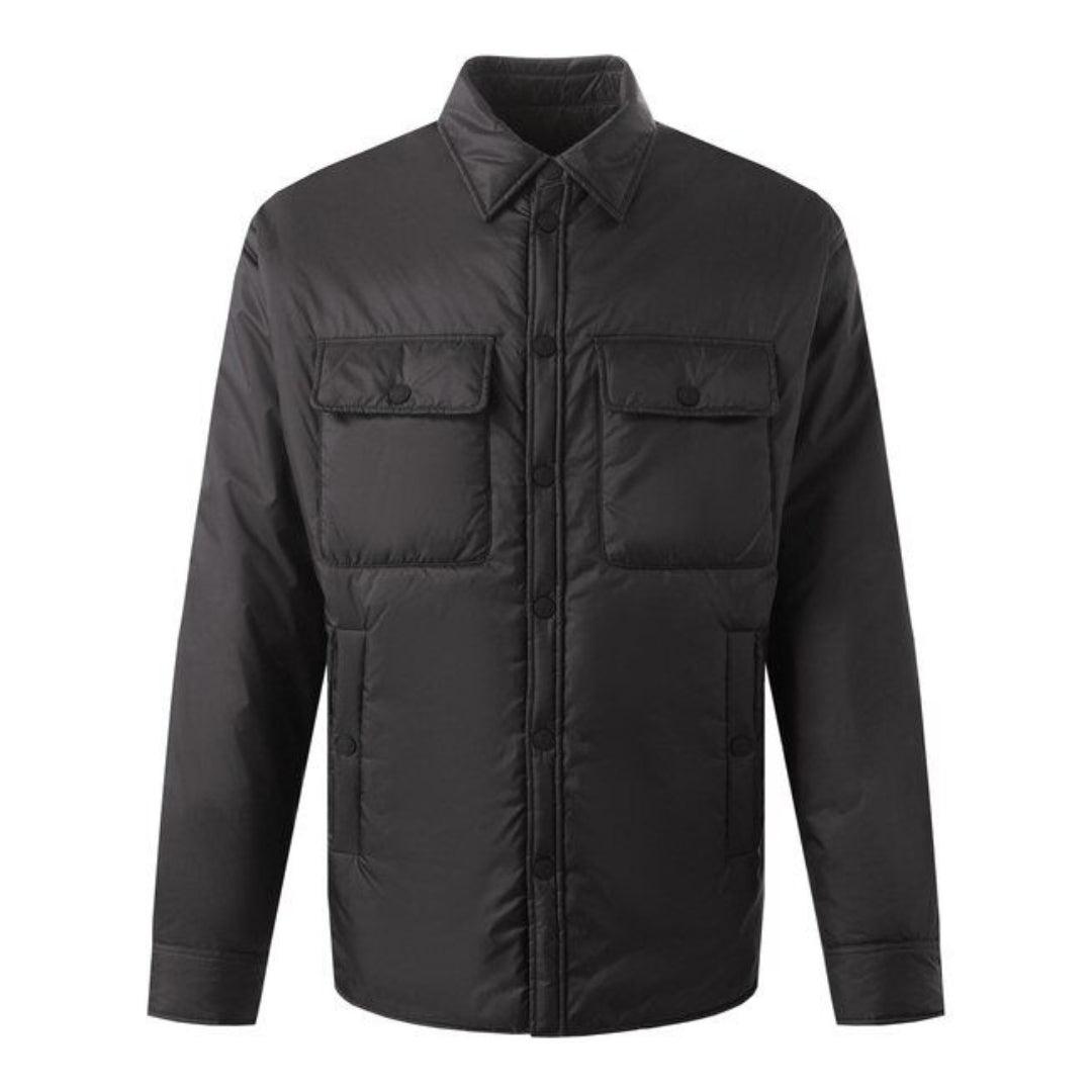 Dsquared2 Leichtes Pufferhemd Schwarze Jacke