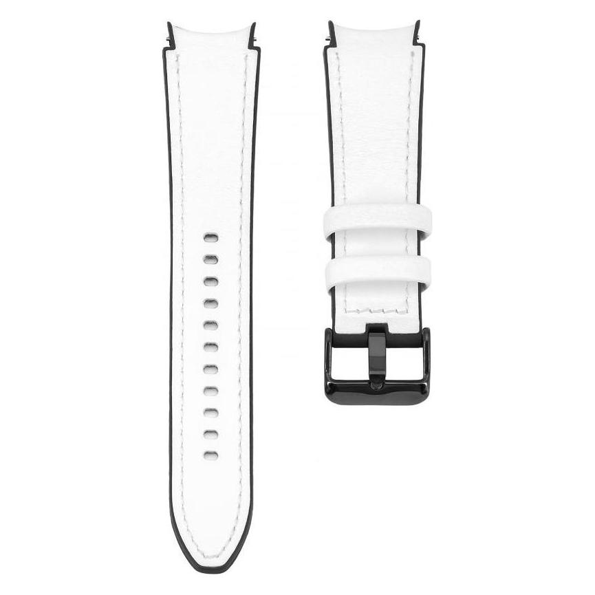Connect 20mm Silicone Patch Leather Strap (130mm M/L) (Silicone patch Leather) (CONUNI20SPLW)