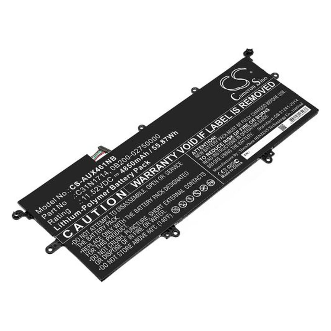 NoName Battery for Asus ZenBook Flip 14 UX461UA-M00540 etc (4 Zellen) (AUX461NB)