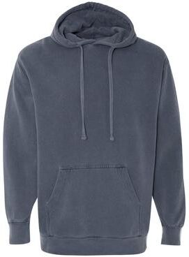Comfort Colors 1567 Men's Garment-Dyed Hooded Sweatshirt in Denim size Medium   Ringspun Cotton CC1567