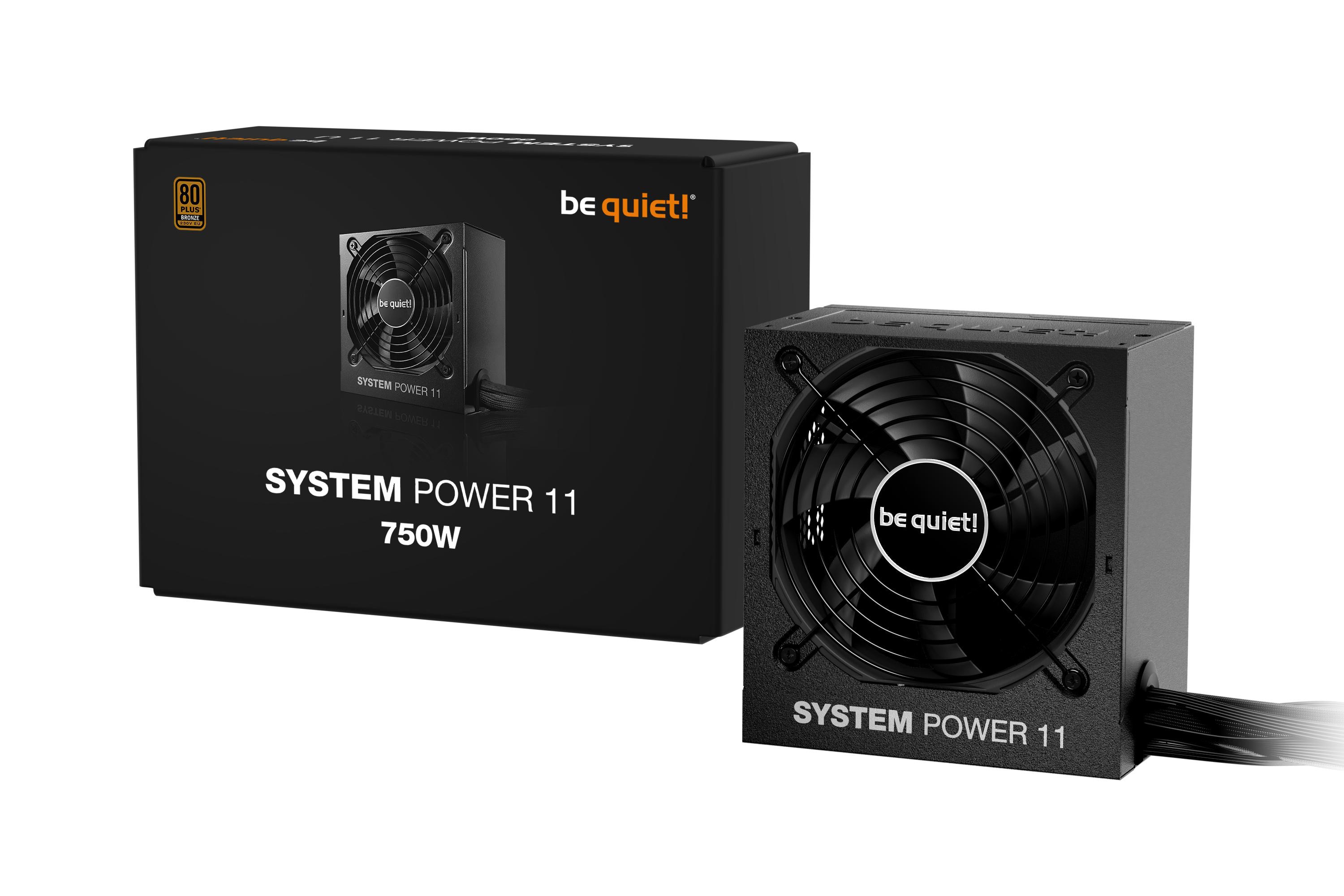 be quiet! SYSTEM POWER 11 750 Watt Netzteil 80+ Bronze ATX 3.1 PCIe 5.1 BP012EU