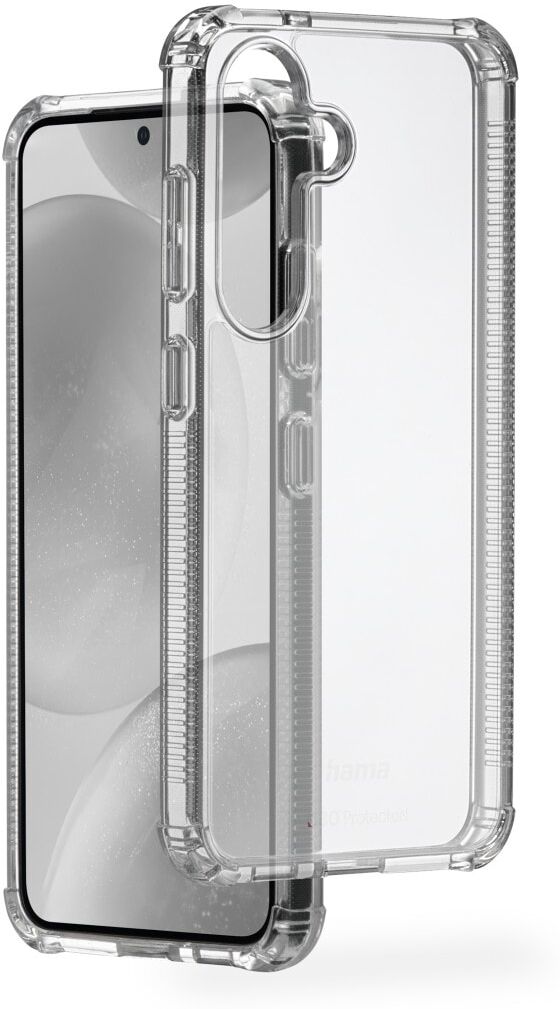 Hama Smartphone-Hülle "Handyhülle „Extreme Protect“ für Galaxy S25 (stoßfest, sturzsicher)", transparent, Smartphones, Hüllen, Wireless-Charging, Smartphone-Hülle