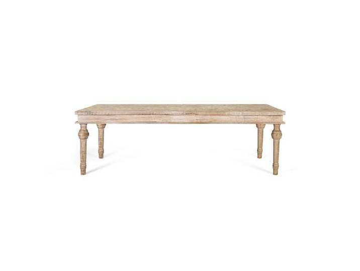 Table à manger - Bois de manguier massif - 240cm - Finition patinée - Style ethnique