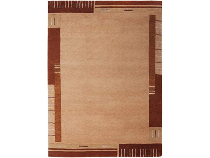 Teppich aus 90% Schurwolle / 10% Viskose; handgeknüpft Größe: 90 x 160 cm; Farbe: Terrakotta Florrfäden: ca. 96000 THEKO die markenteppiche - KAILASH