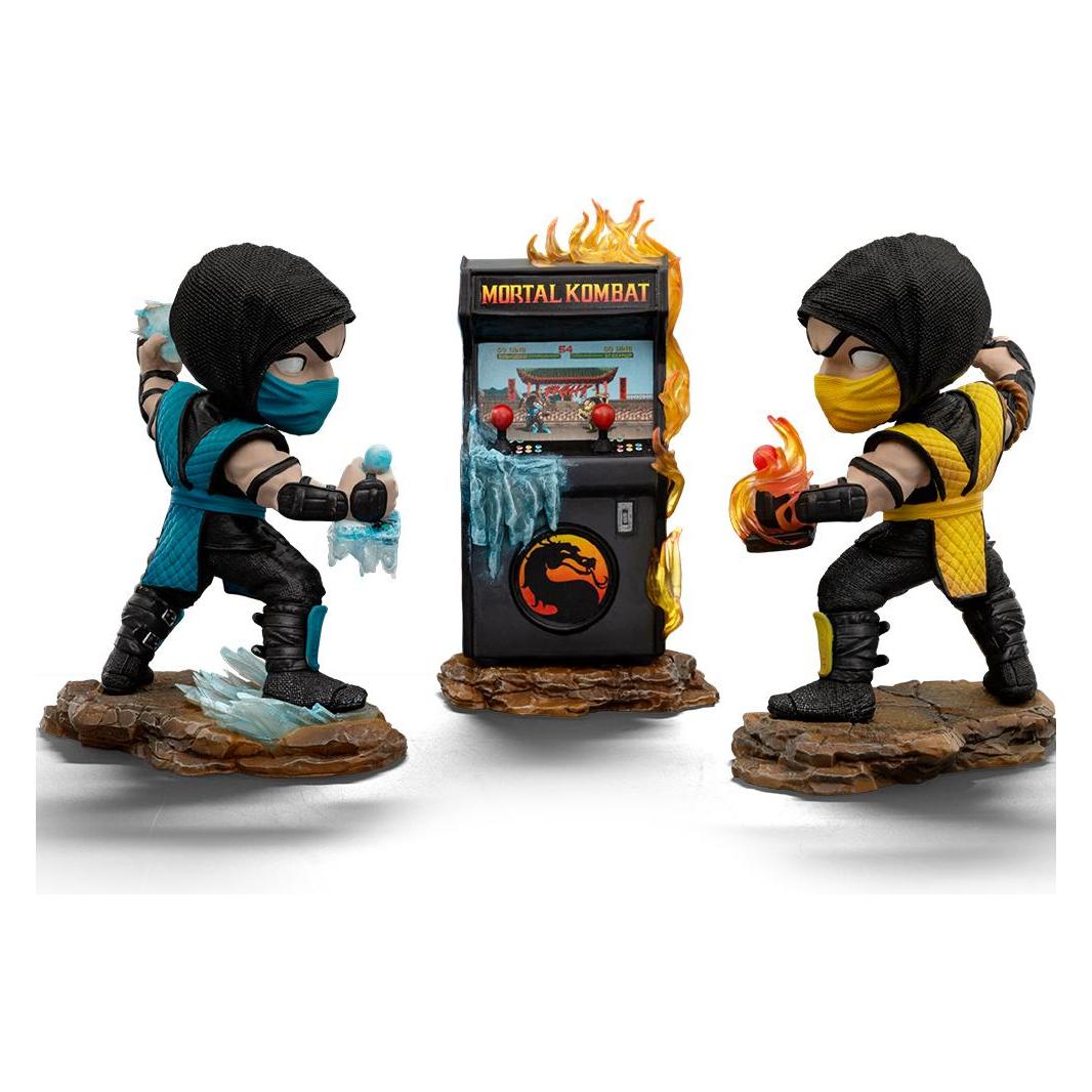 Iron Studios Mortal Kombat Mini Co. PVC Figuren Scorpion vs. Subzero Arcade Set 15 cm (MORTAL106724-MC)