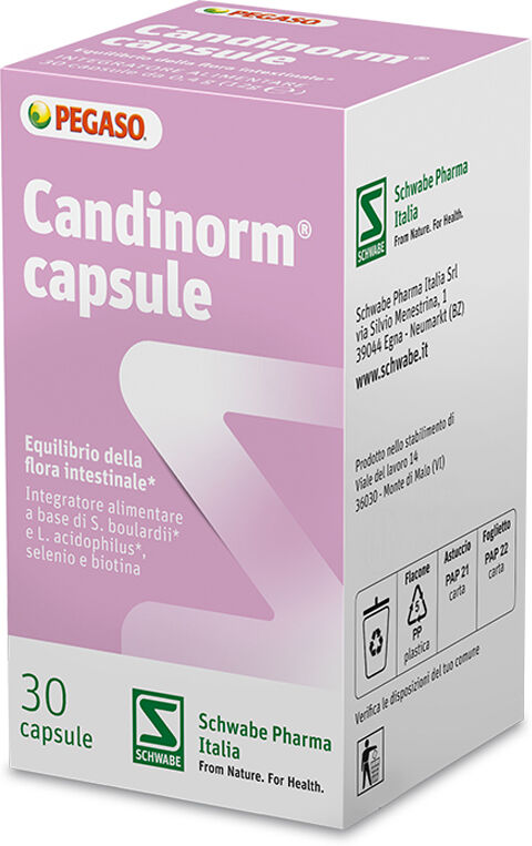 SCHWABE PHARMA ITALIA Srl PEGASO Candinorm, 30 Capsule Vegetali