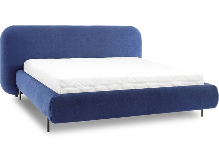 Kastenbett ELTAP POINT 140x200cm stoff dunkelblau