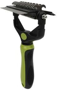 Uplift Treasures 3 In 1 Pet Deshedding Grooming Brush green