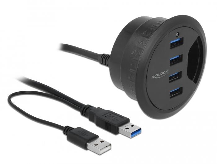 DeLOCK Tisch-Hub 4 Port USB 3.0 62868