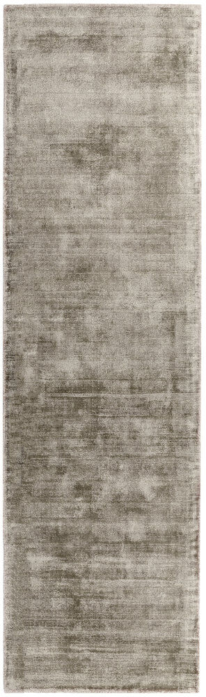 Wade Logan Nareg Plain Moleskin/Beige Rug Silver Runner 66 x 240cm