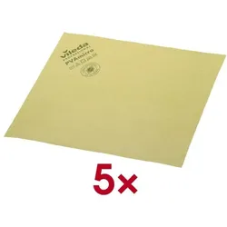 vileda PROFESSIONAL Mikrofasertücher PVAmicro 5 Stück gelb, 38x35 cm