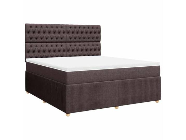 Makastle Boxspringbett mit Matratze 180x200 cm Dunkelbraun Taschenfederkernmatratze