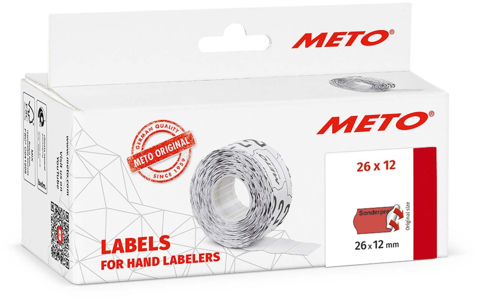 METO Preisetiketten "Sonderpreis" 26,0 x 12,0 mm 30013410