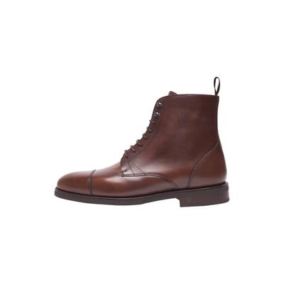 Schnürboots HENRY STEVENS "Winston CDB2", Herren, Gr. 43,5, braun (mittelbraun), Boxcalf, Schuhe Schnürboots