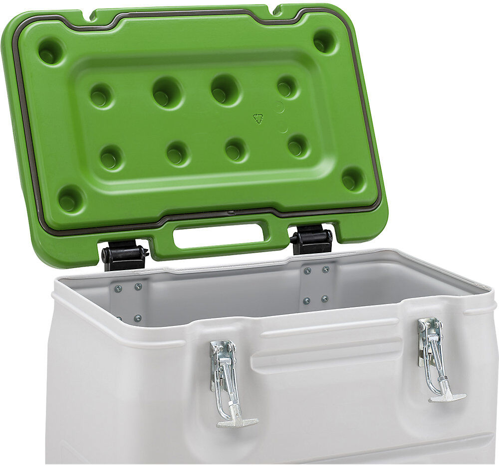 Gefahrstoff-Sammelbehälter Mobil-Box, Volumen 170 l, LxBxH 400 x 600 x 880 mm, grün CEMO