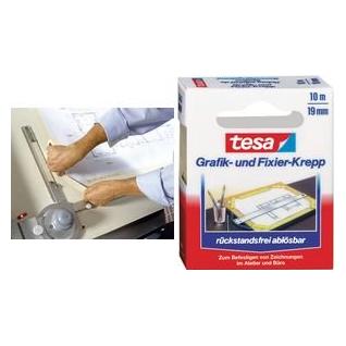 tesa Fixier- und Abdeckband, rückstandsfrei ablösbar (19 mm) (57416-00000-02)