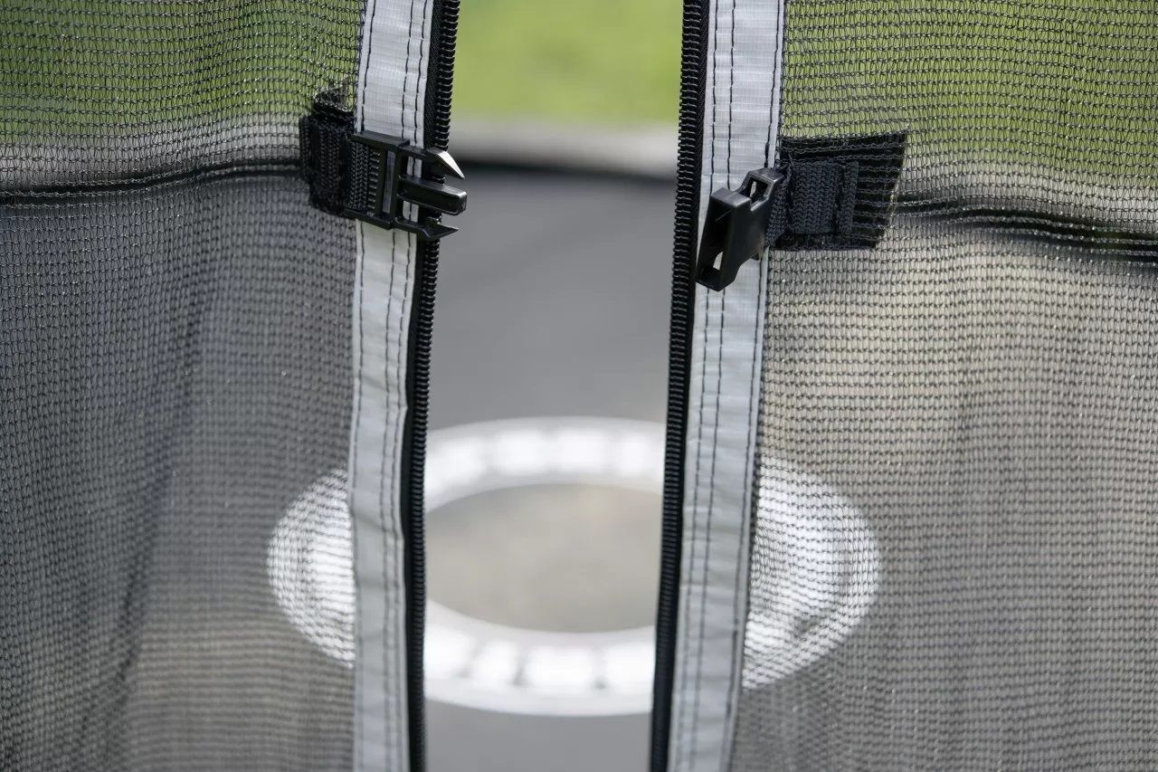 Sportspower Trampolin mit Sicherheitsnetz und Leiter anthrazit Ø 305 cm