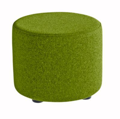 Nowy Styl Sitzhocker TAPA Round, Sperrholz, gepolstert, Schurwolle-Bezug, grün